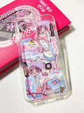DIY Customized Epoxy Phone Case Designed Stickers Handmade Anime Character Phone case Back Card  Finished