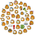 40pcs Garfield Cute Cartoon Stationery Mobile Phone Case Water Cup Waterproof Decorative Stickers Hand Account Mobile Phone Case Stickers