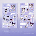 Sanrio  Cinnamoroll Melody Girl Cute Domi Stickers Diy Domi Wholesale Hand Account Cartoon