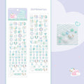 RosyPosy Jelly Letter Stickers TuTu&Byebye Series Cute Style DIY Hand Account Phone Case Material Stickers 4 Types