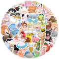 52pcs Cute 3D  Animal Sticker DIY Decoration Book iPad  Phone Case Suitcase Waterproof Hand Account Sticker