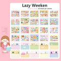 Creative Landscaping Sticker Book Cartoon Girl Heart Pocket Decoration Stickers