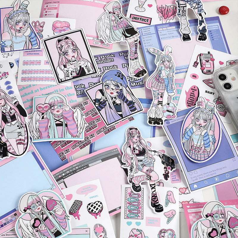 Heartwarming Moment Series Cartoon Comic Characters Sticker Pack