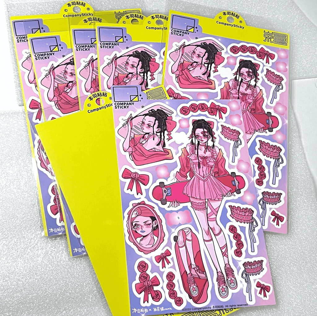 Bensi Sexy Grils Stickers Creative Personalized Stickers DIY Hand account Phone Case Stickers