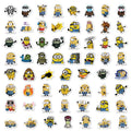 60PCS Minions Stickers Cartoon Despicable Me Stickers Waterproof DIY Stickers