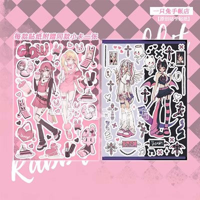 Angel and Demon Cute Cartoon Stickers Decorative Sticker