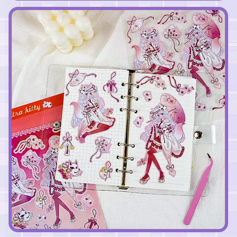 Variety of Characters Stickers Hand Account Decoration Material DIY  Phone Case Key Chain Small Card Stickers Animation