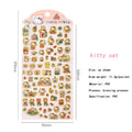 Cute Pet Family Sanrio Character Cartoon Bronzing Cute Wind Waterproof Sticker Decoration Cinnamoroll Hand Account Material Sticker
