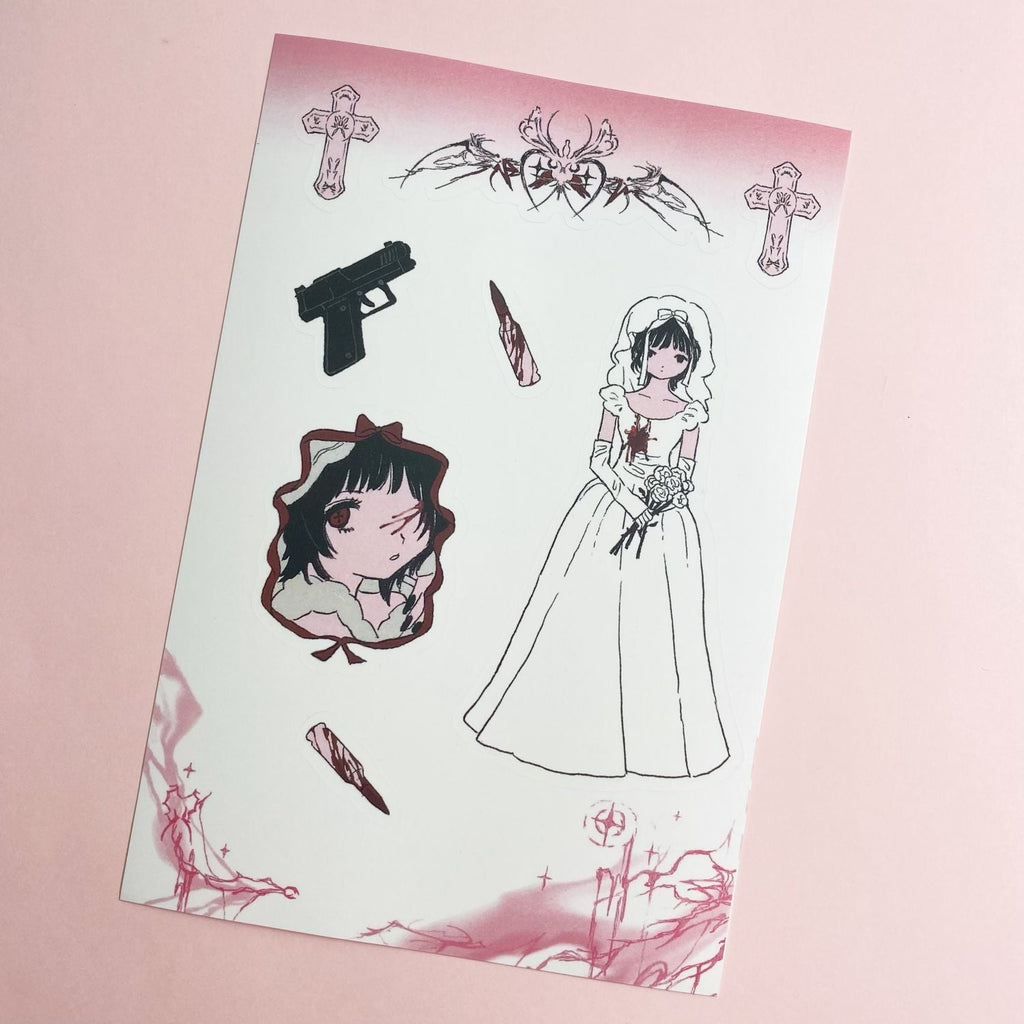 Milky Hearts Sticker Book Stickers Cartoon Cute Journal Decoration DIY Keychain Plate Hand Account Phone Case Sticker