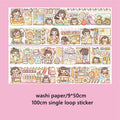 Cute Cartoon Character Stickers DIY Hand Account Landscaping Collage Tape