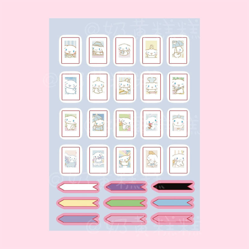 Sanrio Goo Card Sticker Kulomi Melody  Decoration  Phone Case Hand Account Material Sticker