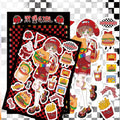 Character Sticker Sweet Asian Style Character Y2K Hand Account Sticker Laptop IPAD Electric Car Sticker