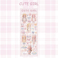 DIY Hand Account Stickers Little Witch Kaka Modeling Bunny Girl Decorative Sticker