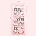 Modeling Girl Series 3D Stickers Little Girl Stickers DIY Keychain Plate Hand Account Sticker Material