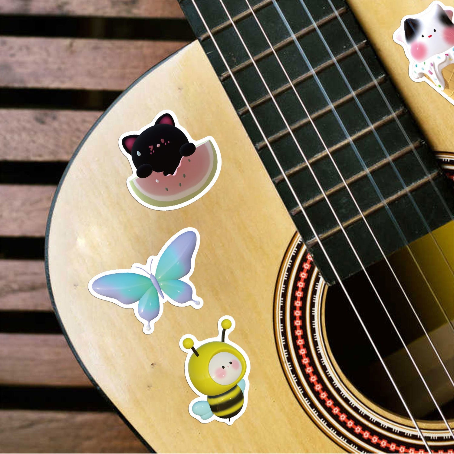 52pcs Cute 3D  Animal Sticker DIY Decoration Book iPad  Phone Case Suitcase Waterproof Hand Account Sticker
