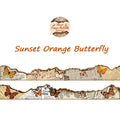 Washi Tape Butterfly Contract Series Art Retro Burned Landscaping Pocket DIY Material Stickers 6 Types