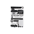 BE ON D Sweet  Cool Style English Word Frame Decoration Sticker Small Card Hand Account Material Waterproof Small Sticker