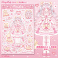 Girls Original Character Stickers Cute Cat Ears Magic Bear Diy Hand account Decoration Sweet Style