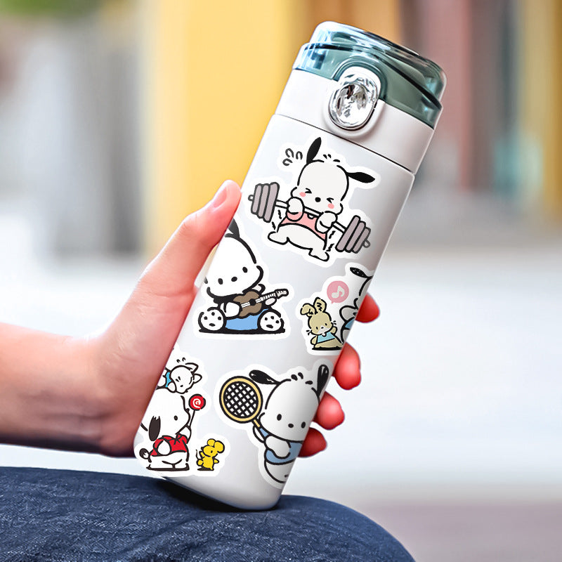 50pcs Pochacco  Sticker Water Cup Notebook Hand Account Water Cup Waterproof Student Stationery Decoration Graffiti Sticker