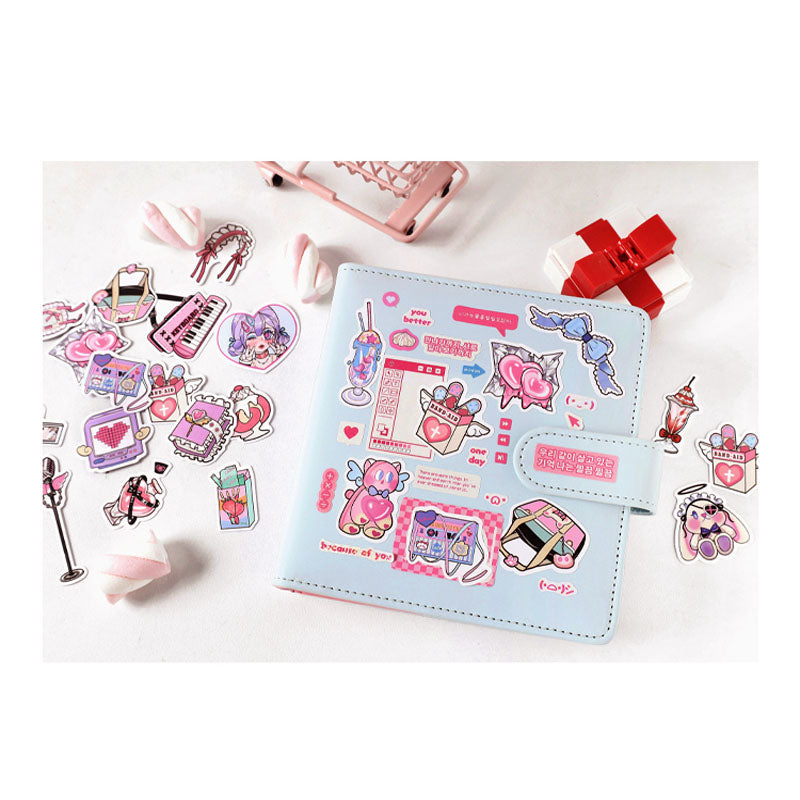 Sticker Pack Rhythm Rhapsody Cute Girl Anime Handbook Material Stickers 4 Styles