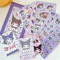 Sanrio Envelope Packaging  Stickers Kuromi Melody Cinnamorll Stickers Handbook Decoration DIY Sticker