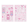 PaperMore Sticker Pet Game Machine Series Cute Comic Style DIY Hand Account Material 2pcs 4 Types