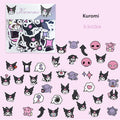 40PCS Sanrio Cartoon Cute Kuromi Hello Kitty Stickers Emoticons Stickers