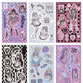 Creative Domi  Stickers Girl Character Stickers Maid DIY Hand Account Phone Case Decorative Stickers