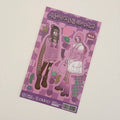 High-Value Ins Style Domi Character Stickers Cute Girl Tide Cool High Street Hand Account Material Stickers