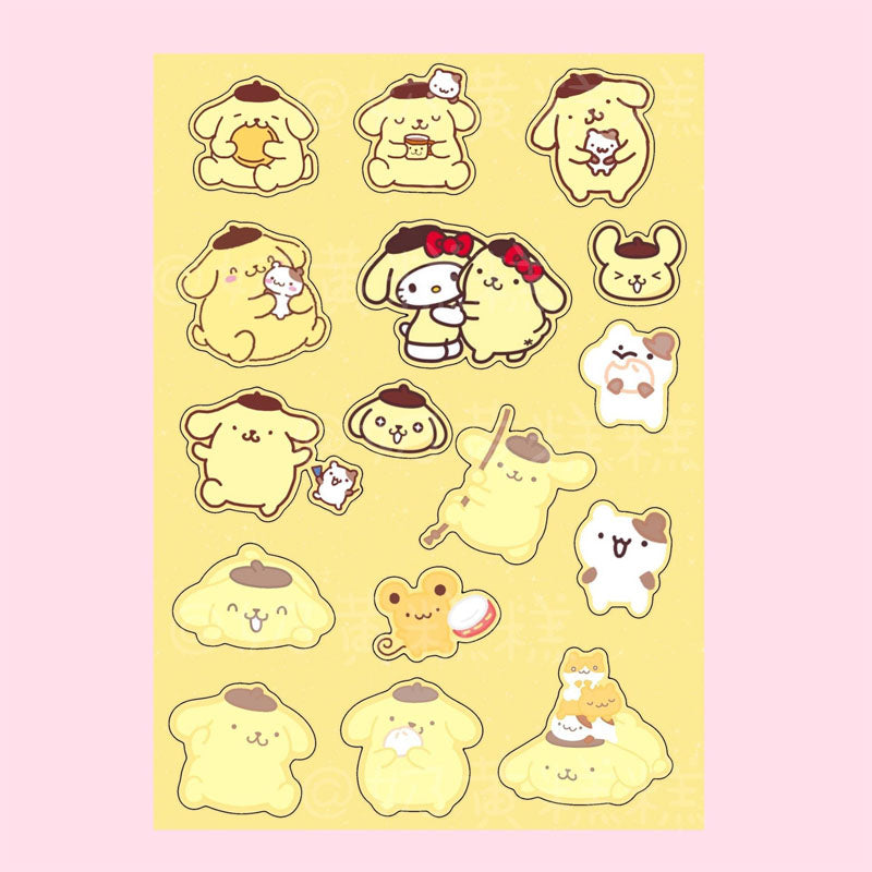 Sanrio Goo Card Sticker Kulomi Melody  Decoration  Phone Case Hand Account Material Sticker