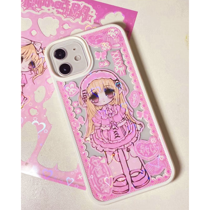 Sweetheart Version Of Shibuya Babes DIY Glue 11/13 Promax/14/12  Phone Case Sticker Mobile Phone Case Finished Product